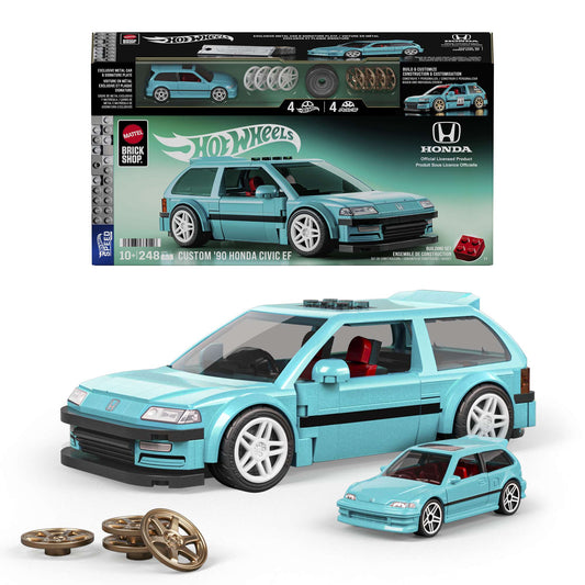 Hot Wheels Custom '90 Honda Civic EF Building Set