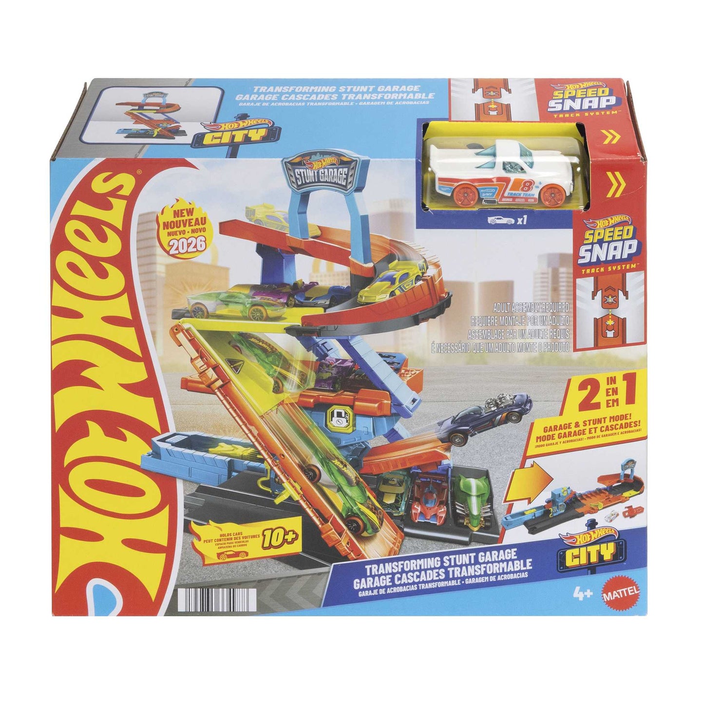 Hot Wheels Transforming Stunt Garage with Track System