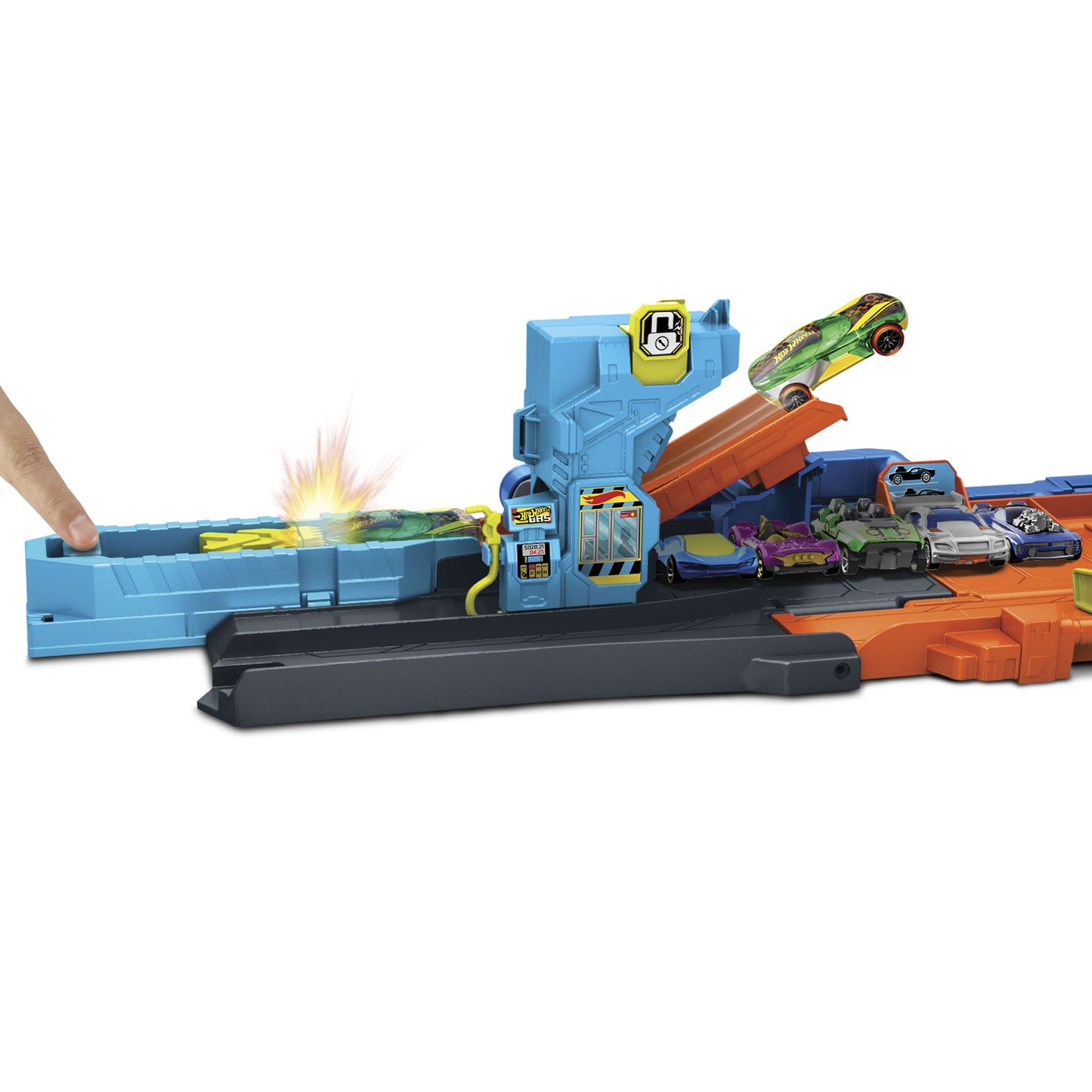 Hot Wheels Transforming Stunt Garage with Track System