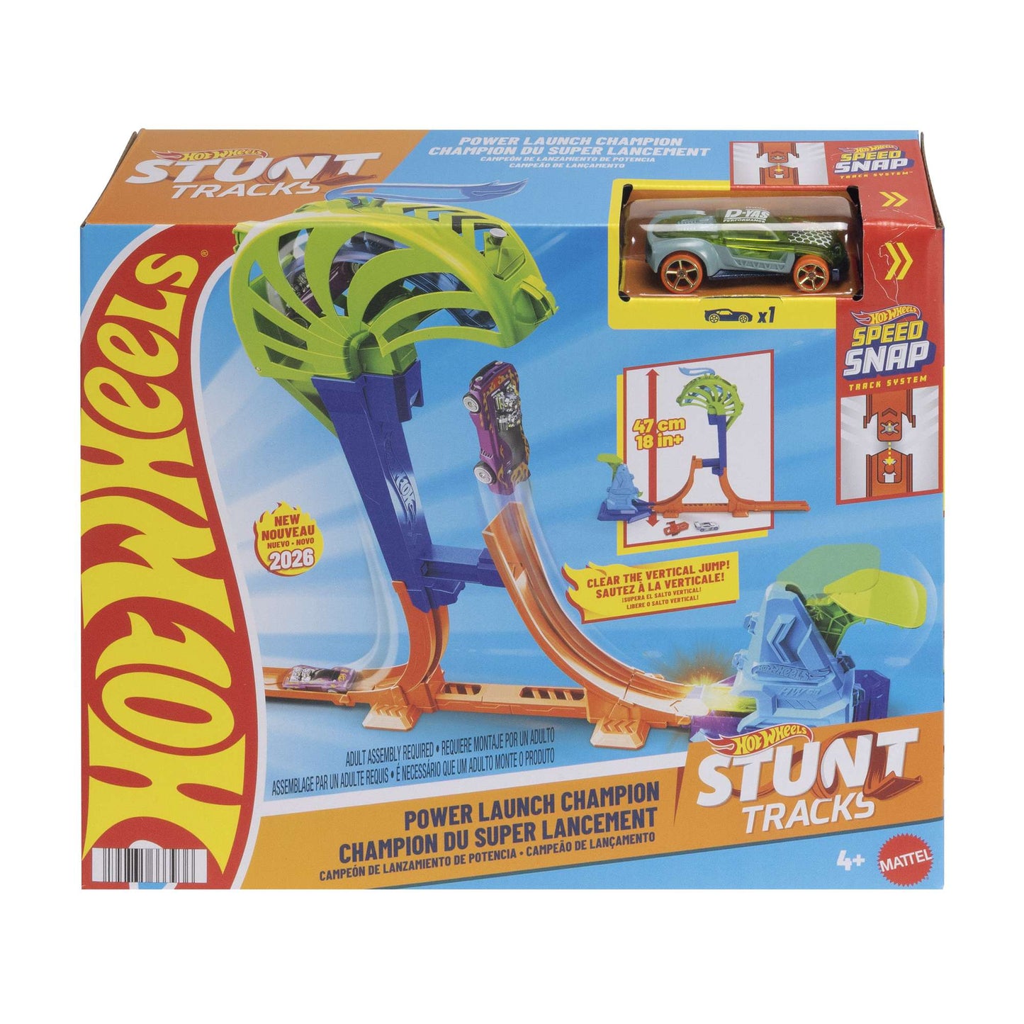 Hot Wheels Vertical Slam Track Set with Car
