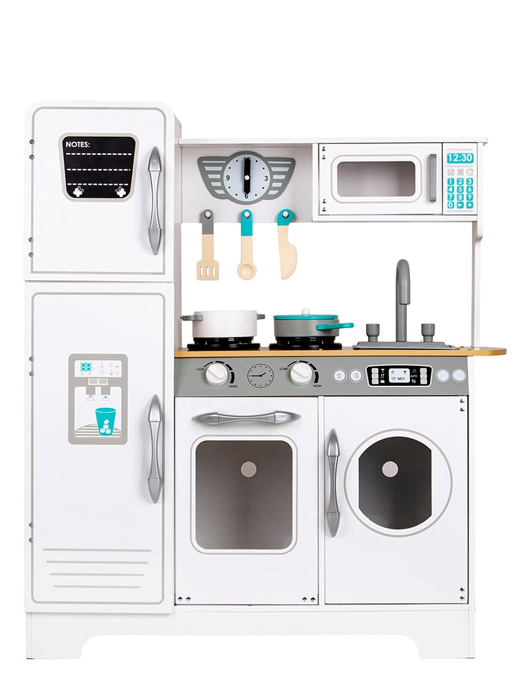 Huge white wooden children's kitchen by ECOTOYS
