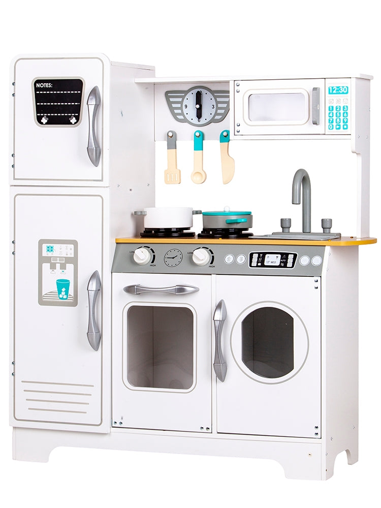 Huge white wooden children's kitchen by ECOTOYS