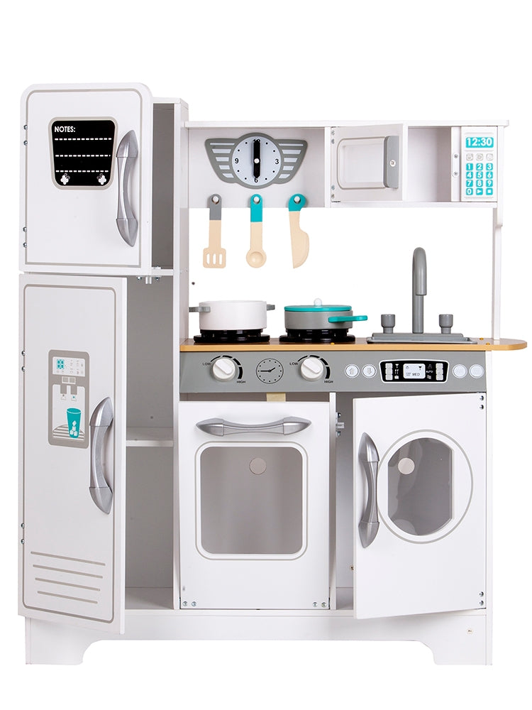 Huge white wooden children's kitchen by ECOTOYS