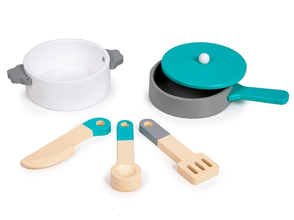 Huge white wooden children's kitchen by ECOTOYS