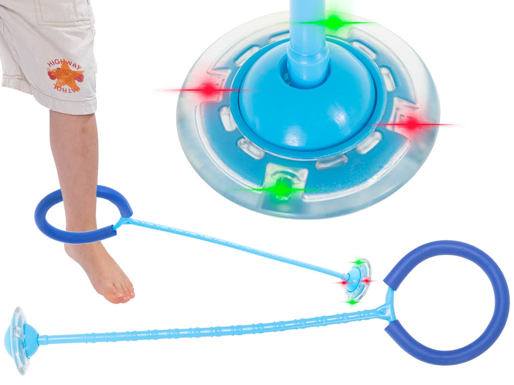 Hula hop leg jumping ball luminous LED blue