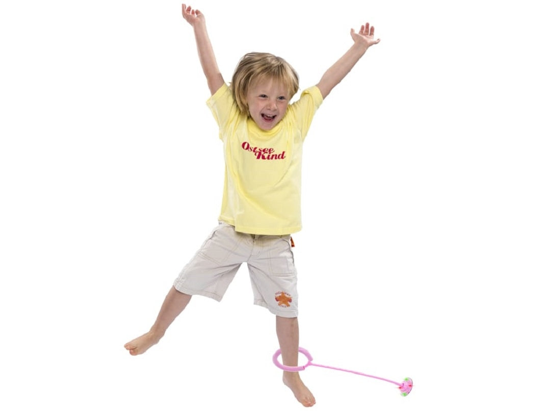 Hula hop leg jumping ball luminous LED pink