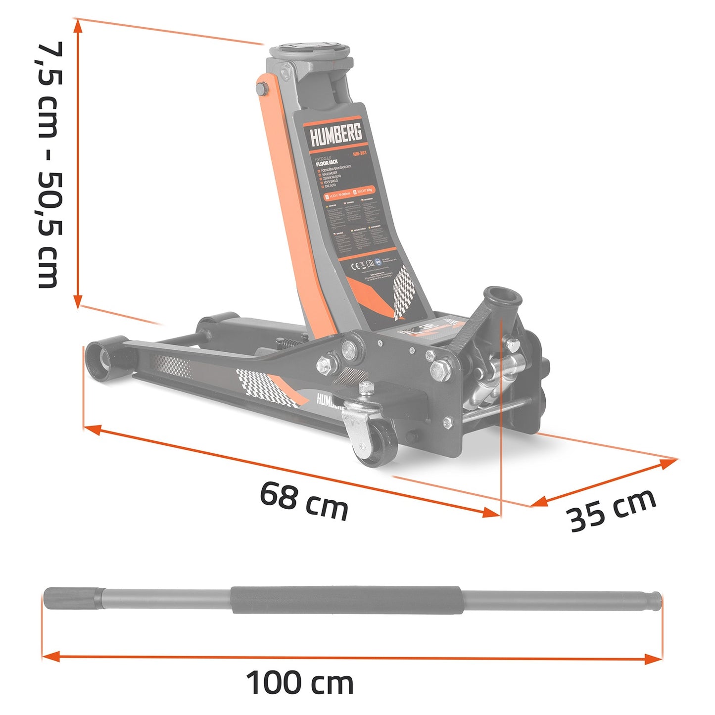 Humberg HM-381 3 t car lift