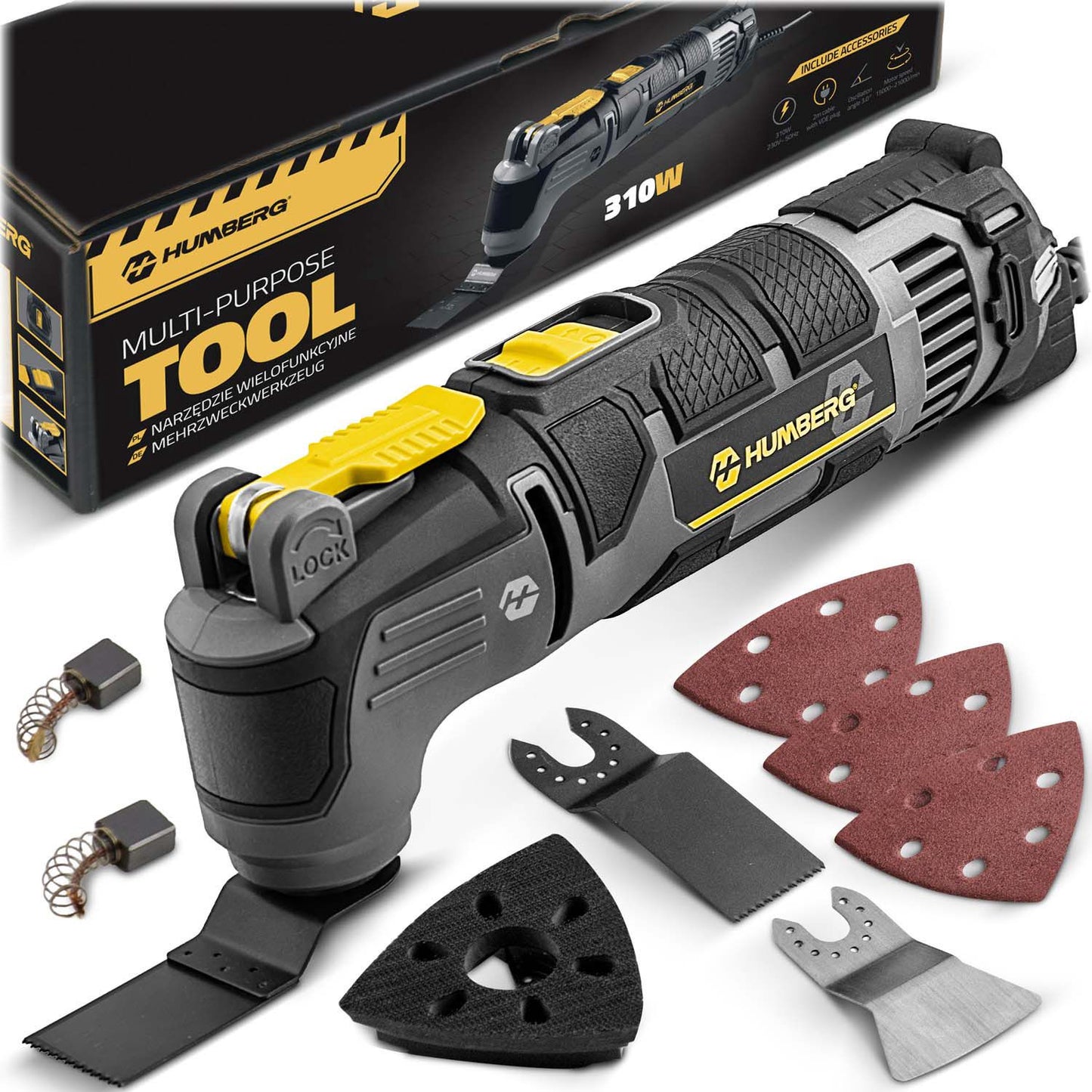 Humberg HM-414 310W orbital sander, multi-sander, polisher