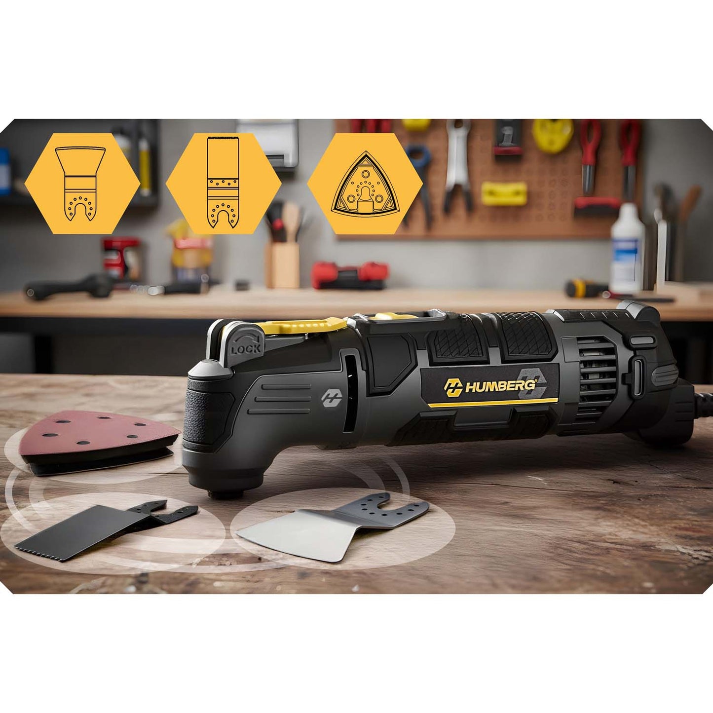 Humberg HM-414 310W orbital sander, multi-sander, polisher