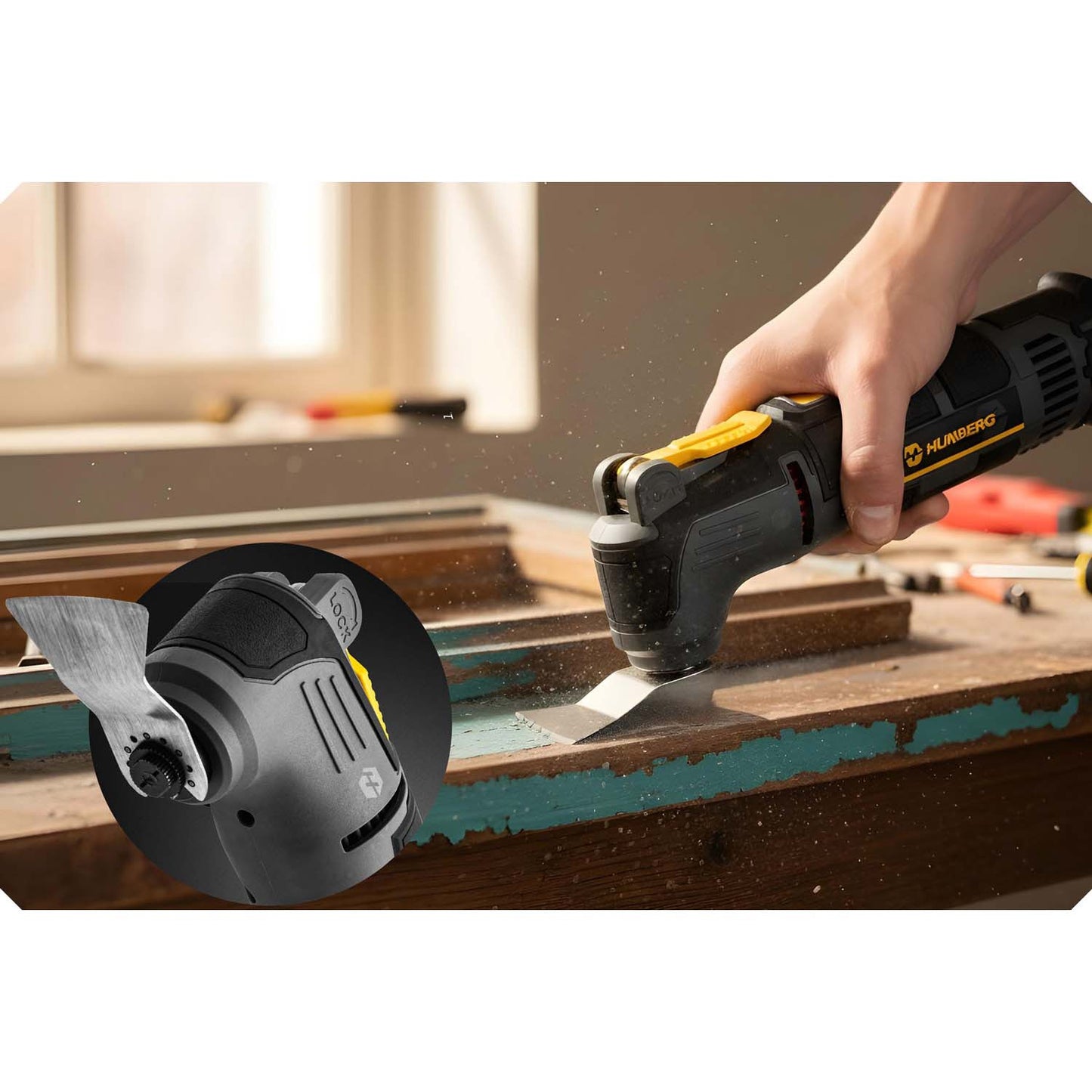 Humberg HM-414 310W orbital sander, multi-sander, polisher