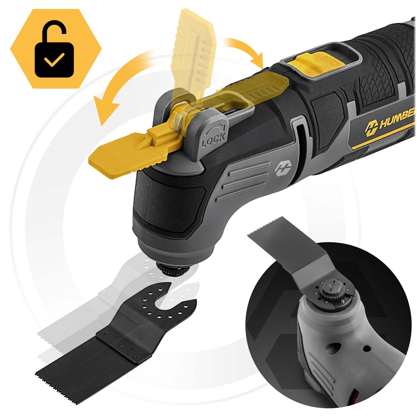 Humberg HM-414 310W orbital sander, multi-sander, polisher