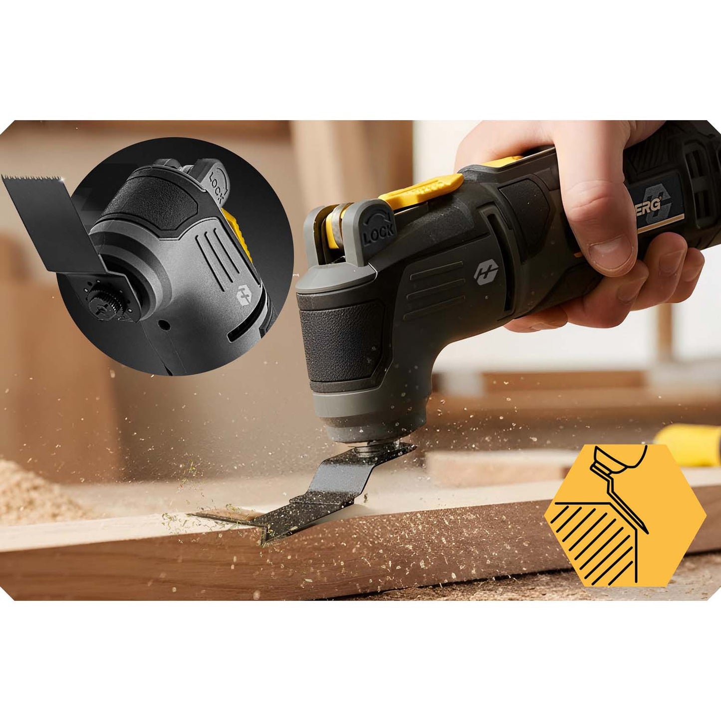 Humberg HM-414 310W orbital sander, multi-sander, polisher