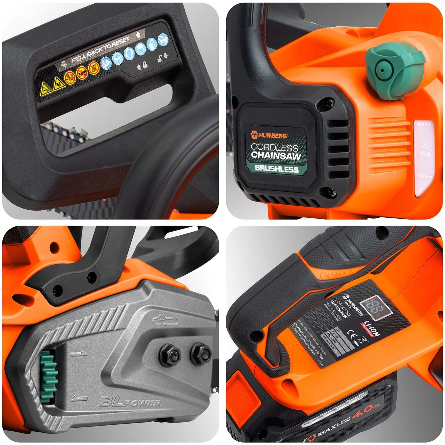 Humberg HM-436 12" Cordless Chainsaw
