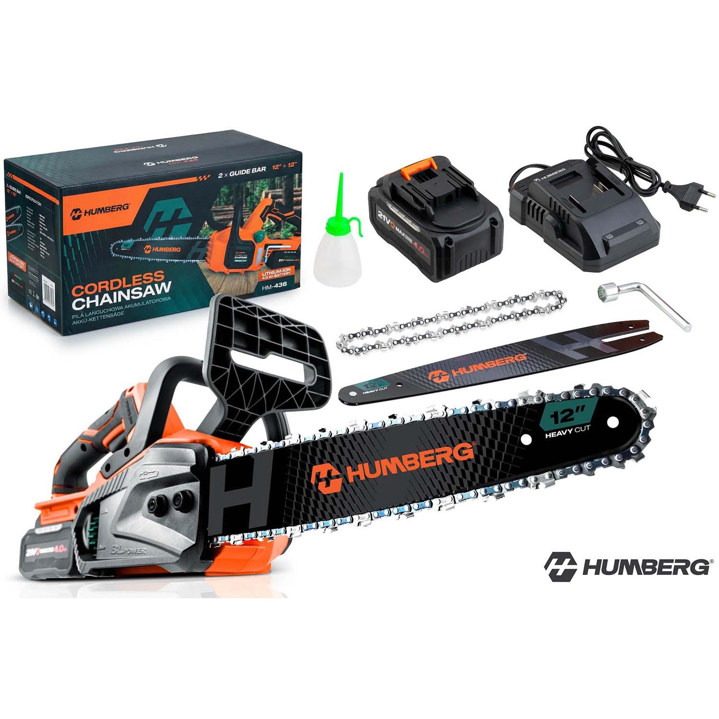 Humberg HM-436 12" Cordless Chainsaw