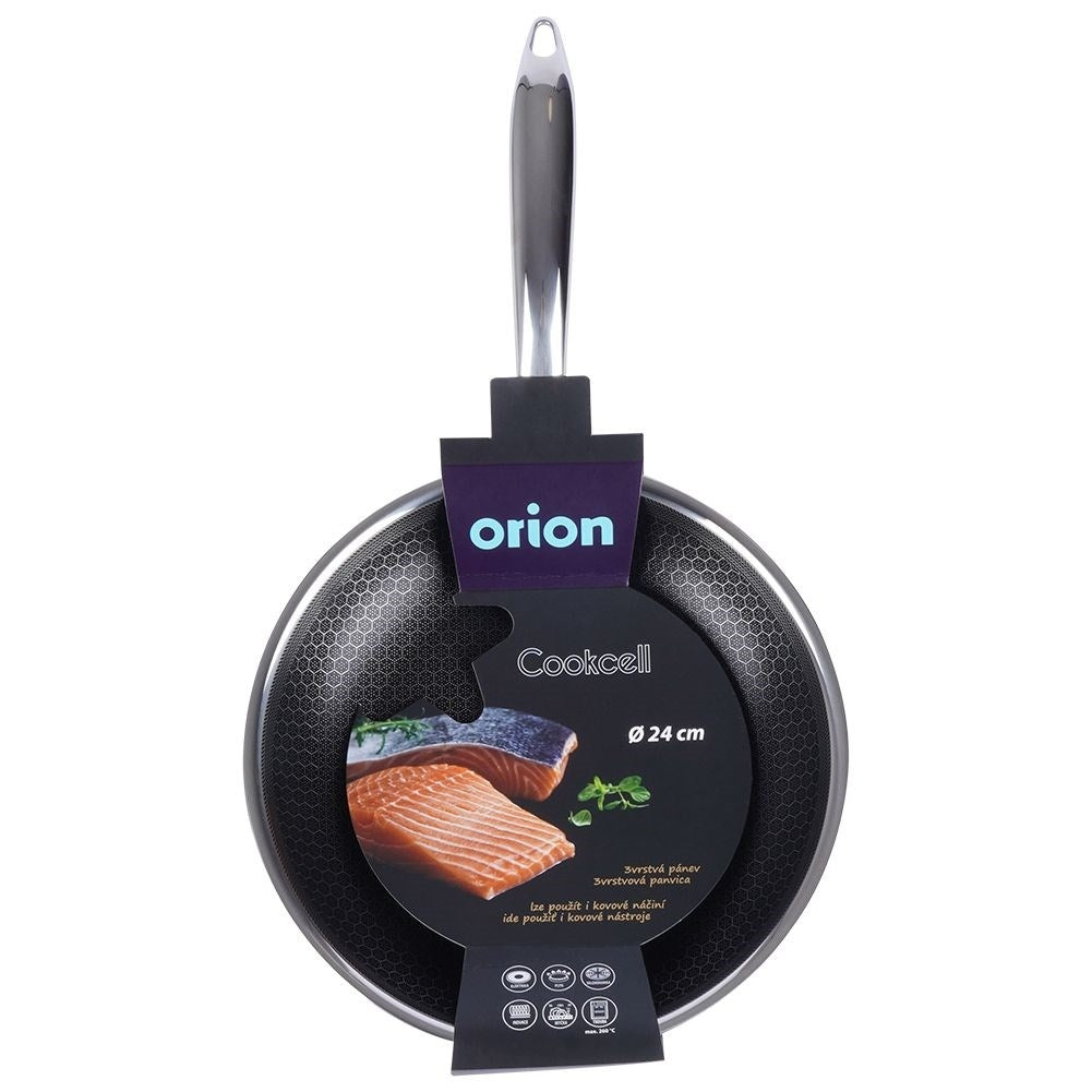Hybrid Frying Pan: Non-stick & Stainless Steel, Metal Utensils OK