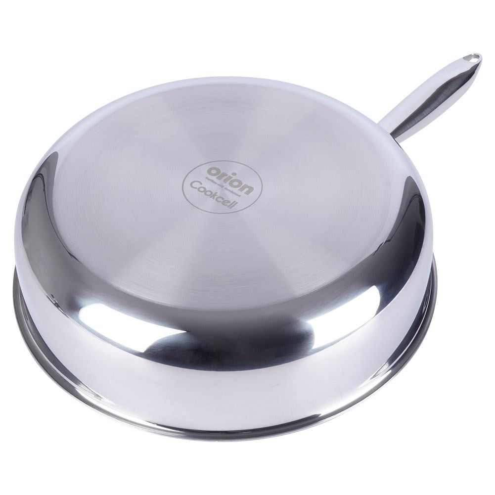 Hybrid frying pan: Non-stick, stainless, metal utensil safe