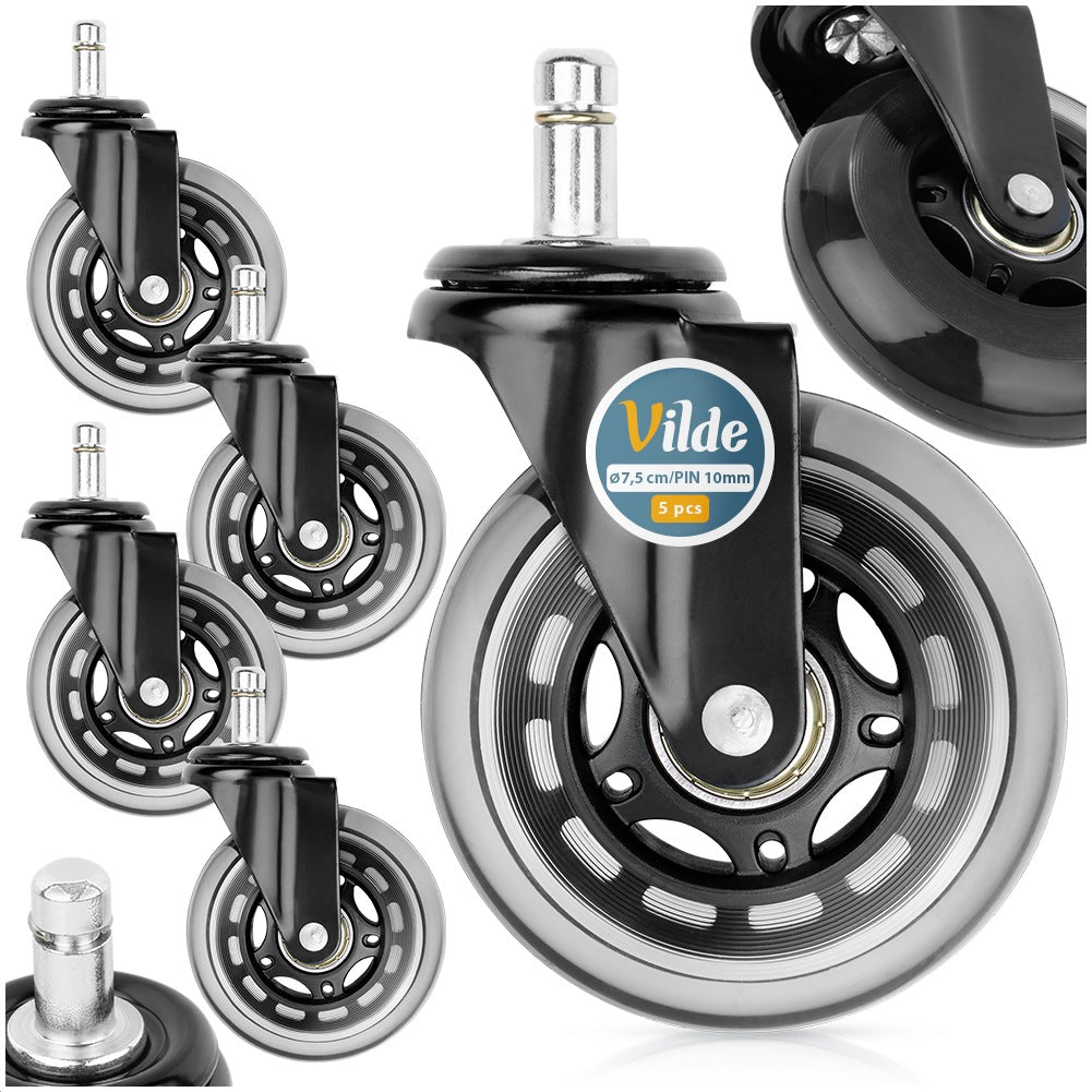 IKEA armchair wheels rubber 7.5cm / 10 mm 5 pcs.