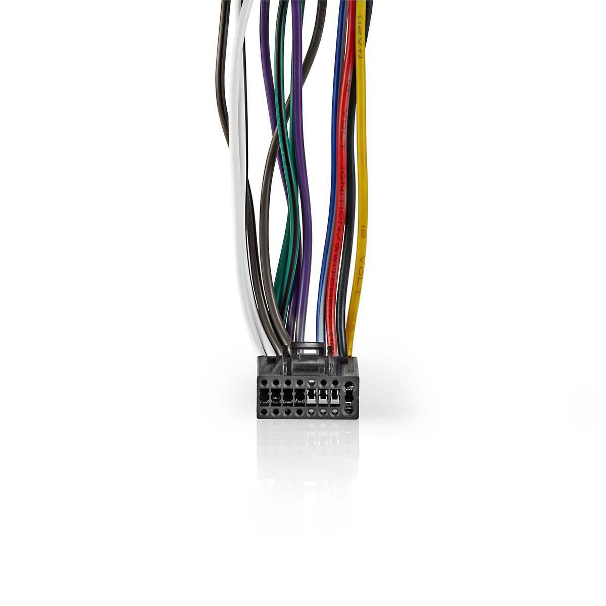 ISO Adapter Cable | ISO Compatibility: Kenwood | 0.15 m | Round | PVC | Plastic bag