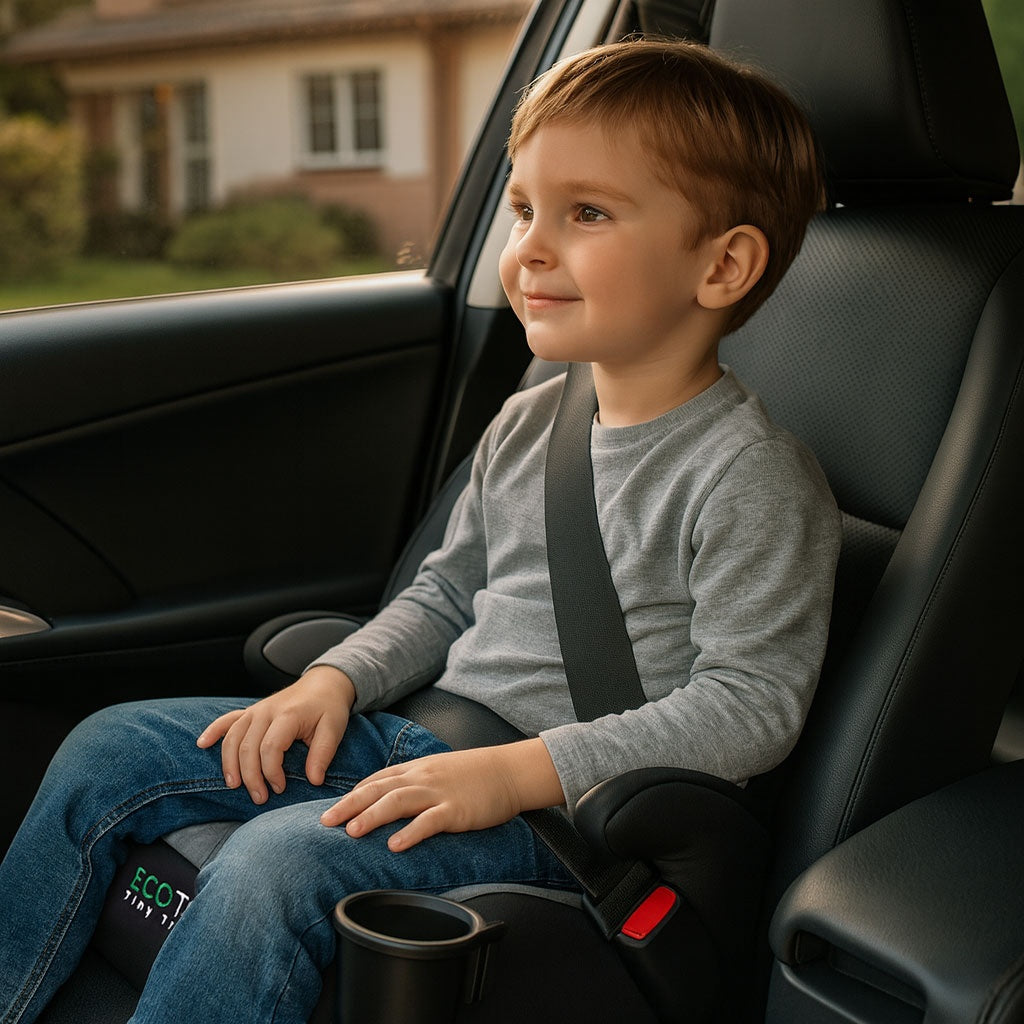 ISOFIX Car Booster Seat with Cup Holder, 125-150 cm