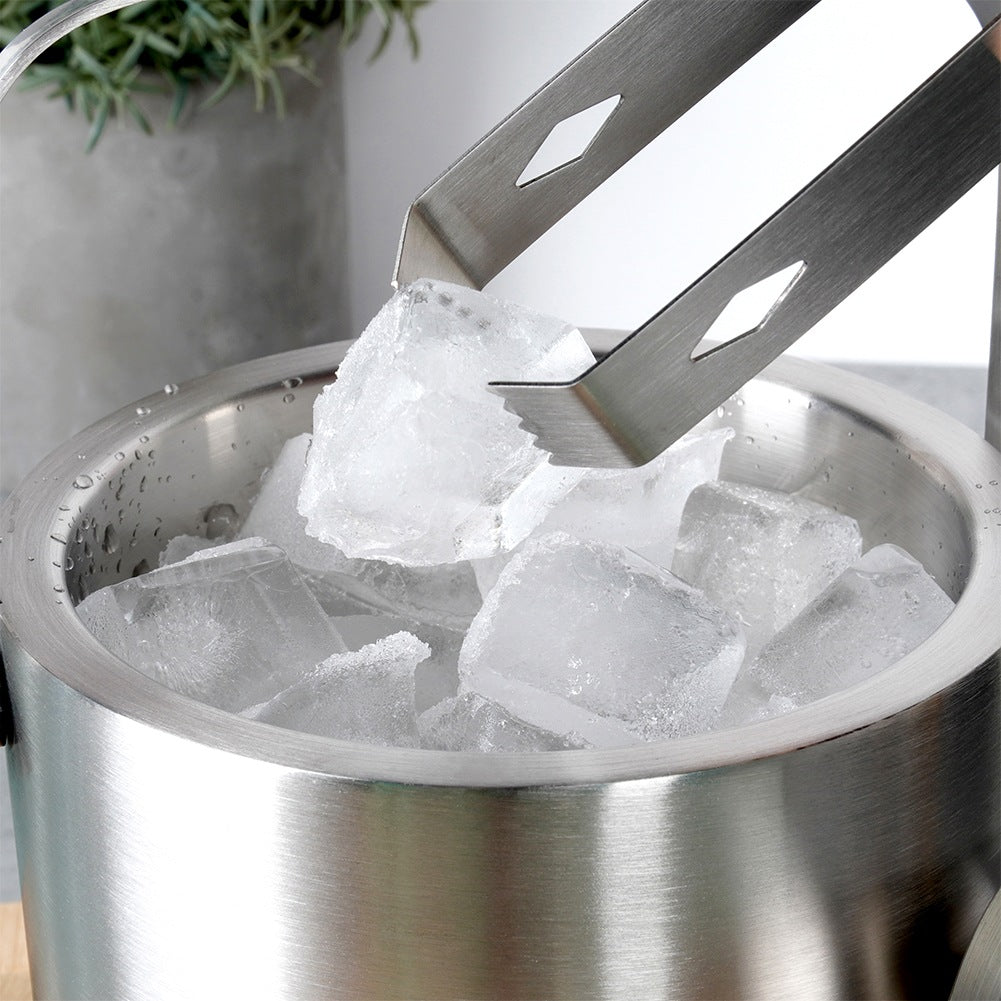 Ice Bucket with Tongs, Thermal Steel