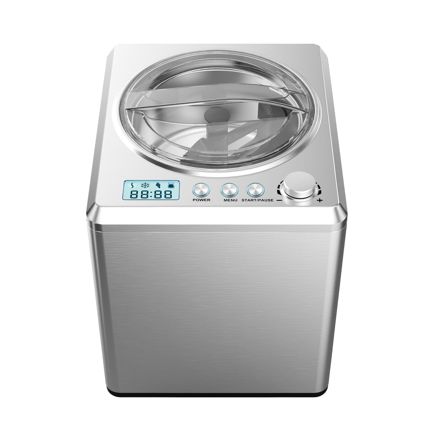 Ice Cream Maker 2L, 180W, Stainless Steel, Fast Freezing