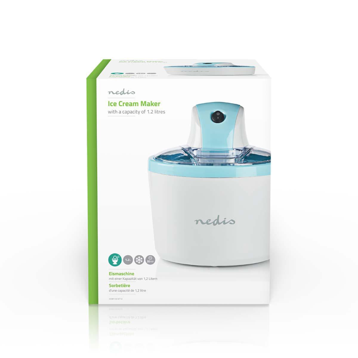 Ice cream machine | 1.2 l | Blue / White | Aluminum / Plastic