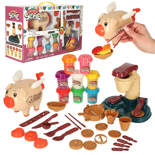Ice cream maker for children pastry mash piggy bank