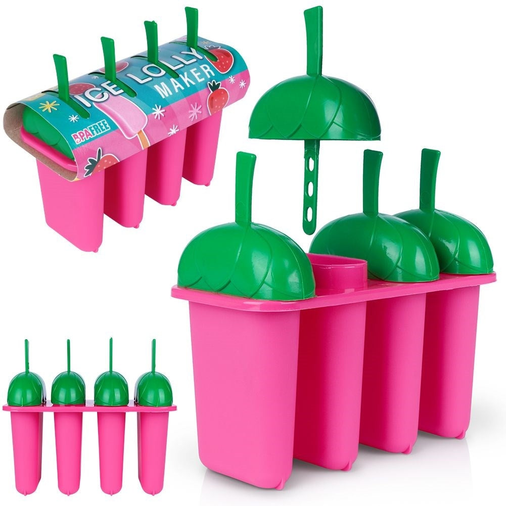 Ice cream molds with stand for simple homemade ice cream