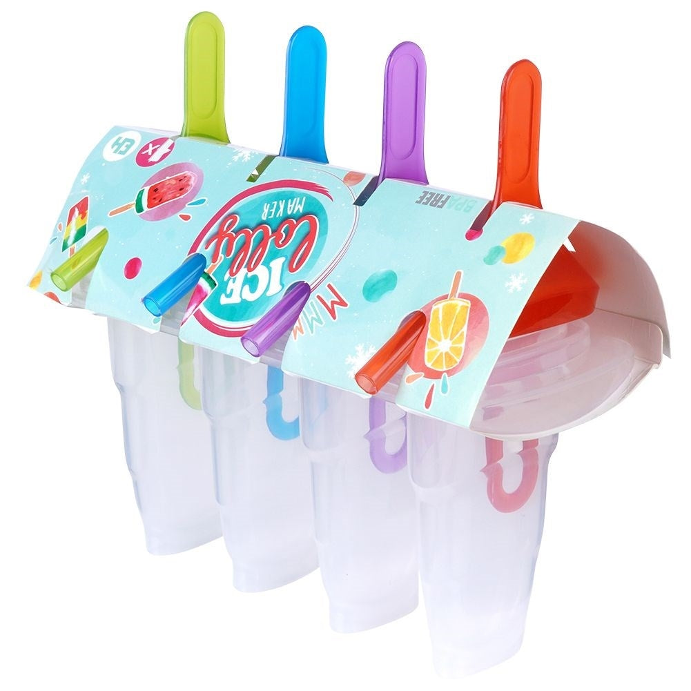 Ice cream mold with stand for 4 portions of homemade ice cream
