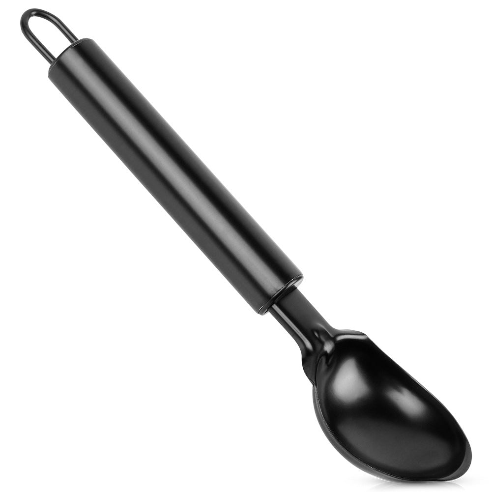 Ice cream scoop, black steel, 19 cm