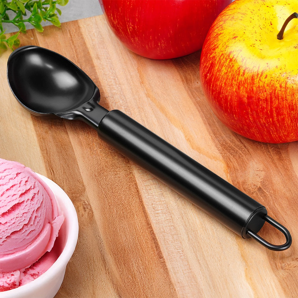 Ice cream scoop, black steel, 19 cm