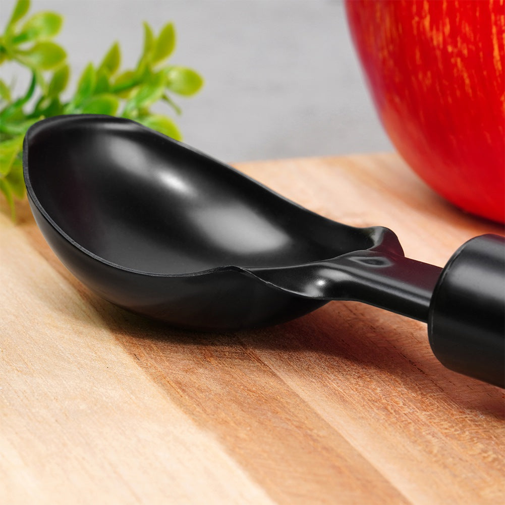 Ice cream scoop, black steel, 19 cm