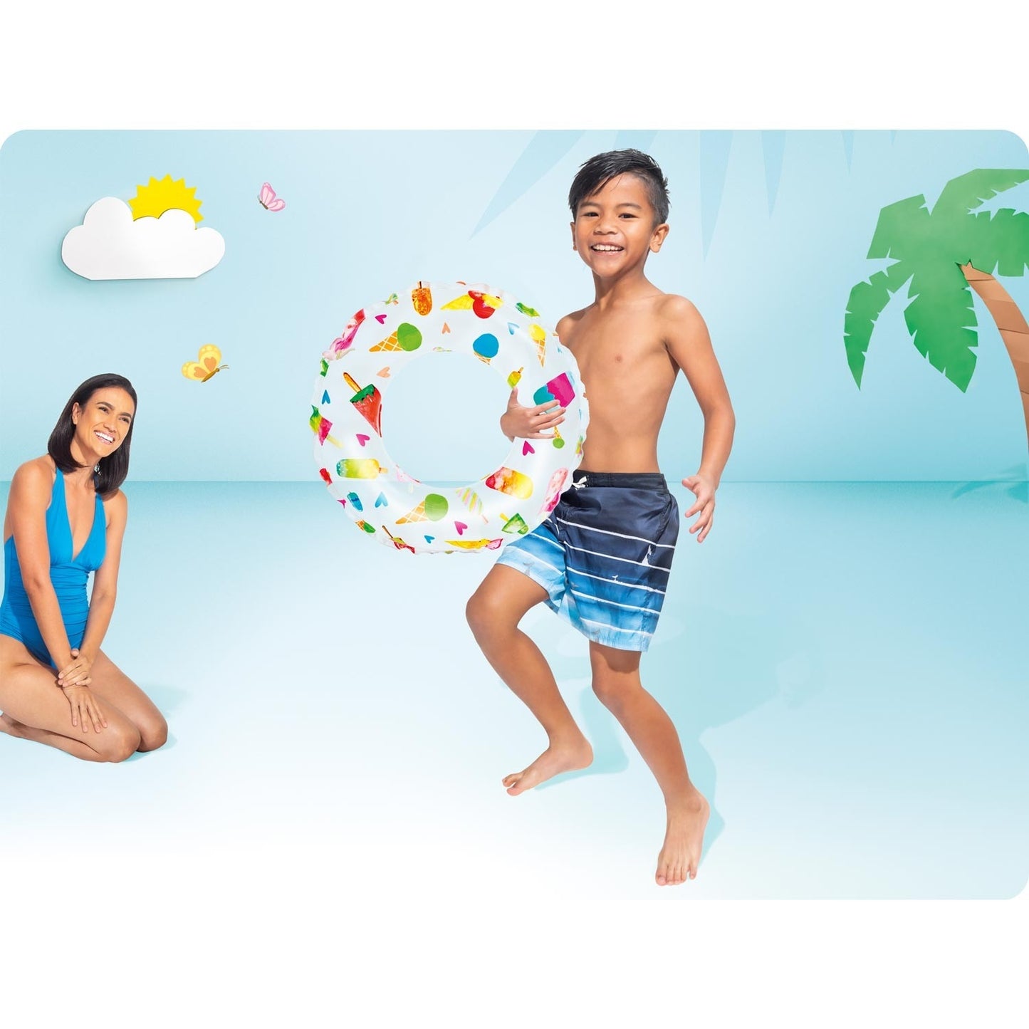 Ice cream swimming ring 61 cm INTEX 59241