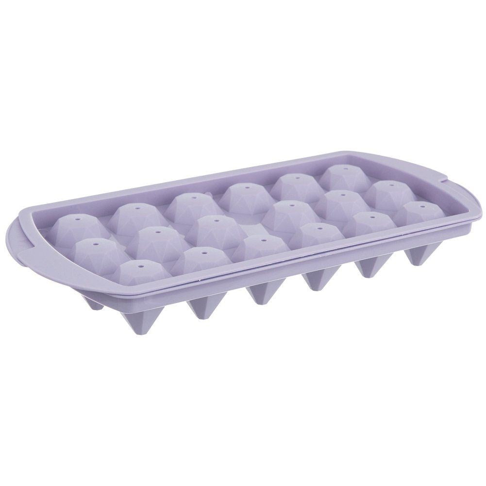 Ice cube tray with lid diamonds 26x12 cm