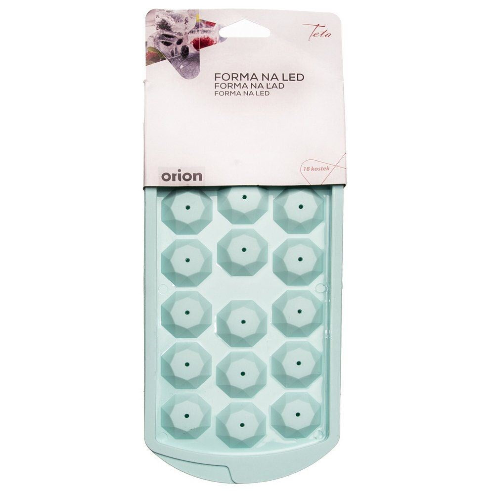 Ice cube tray with lid diamonds 26x12 cm