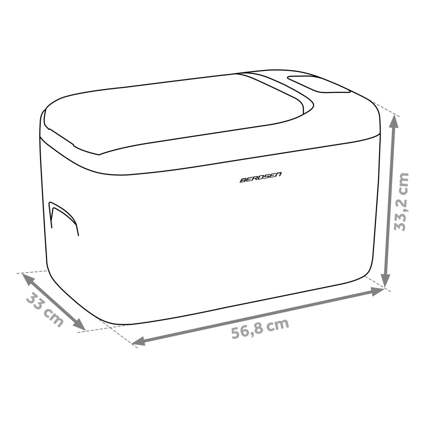 Icemax 401 Berdsen compressor refrigerator, 21 liters - white