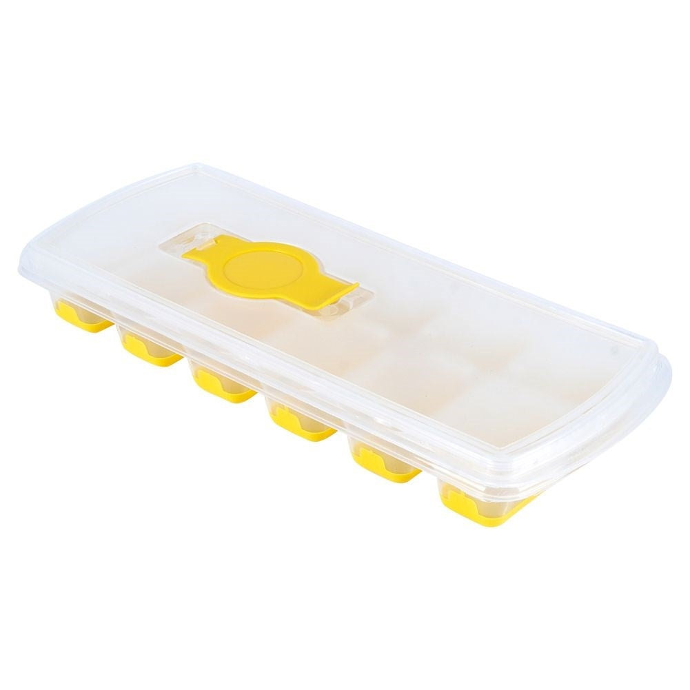 Ice mold with Silicone base and Lightly Filled Lid