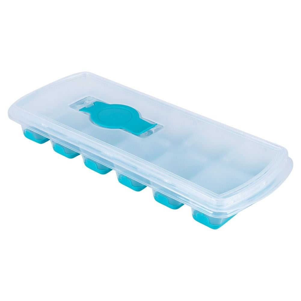 Ice mold with Silicone base and Lightly Filled Lid