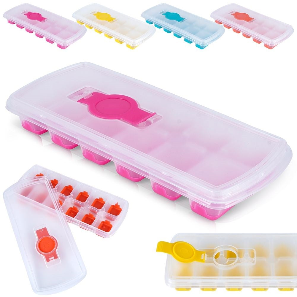 Ice mold with Silicone base and Lightly Filled Lid
