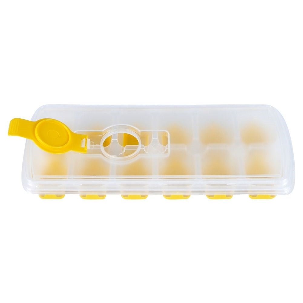 Ice mold with Silicone base and Lightly Filled Lid