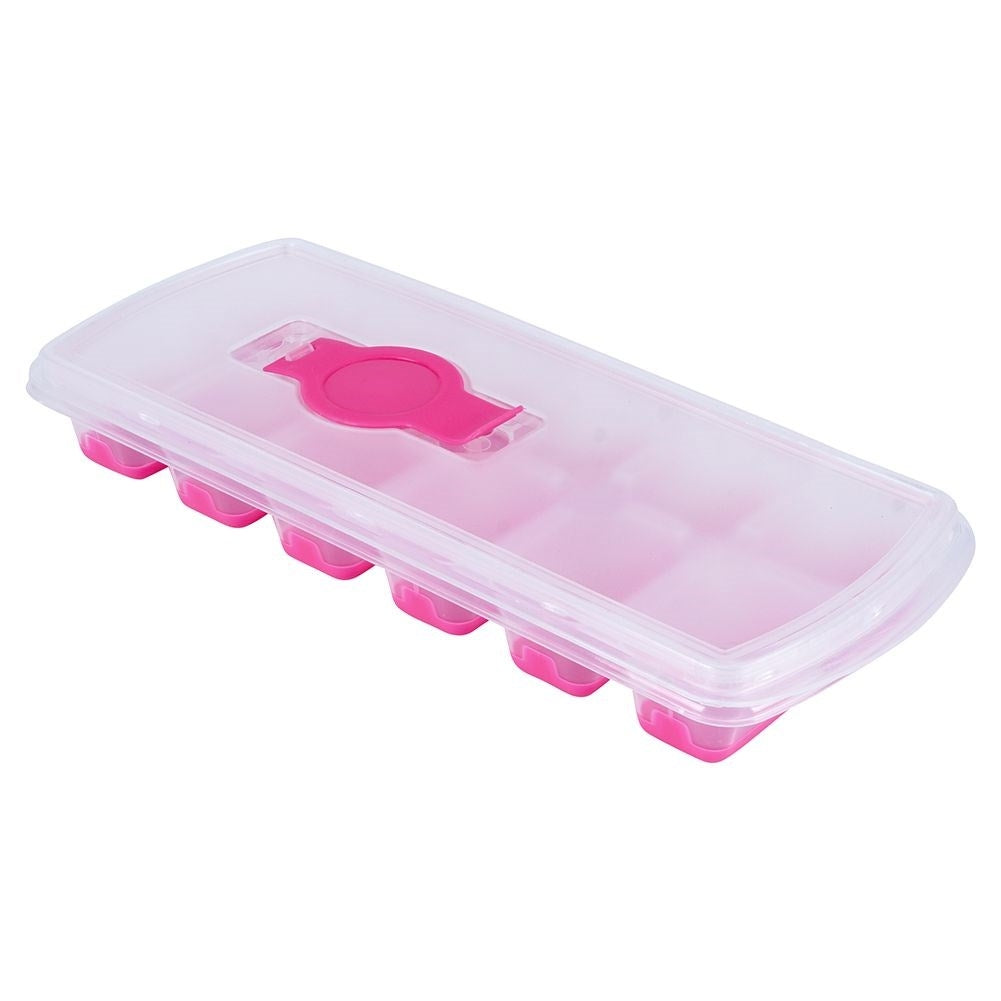 Ice mold with Silicone base and Lightly Filled Lid
