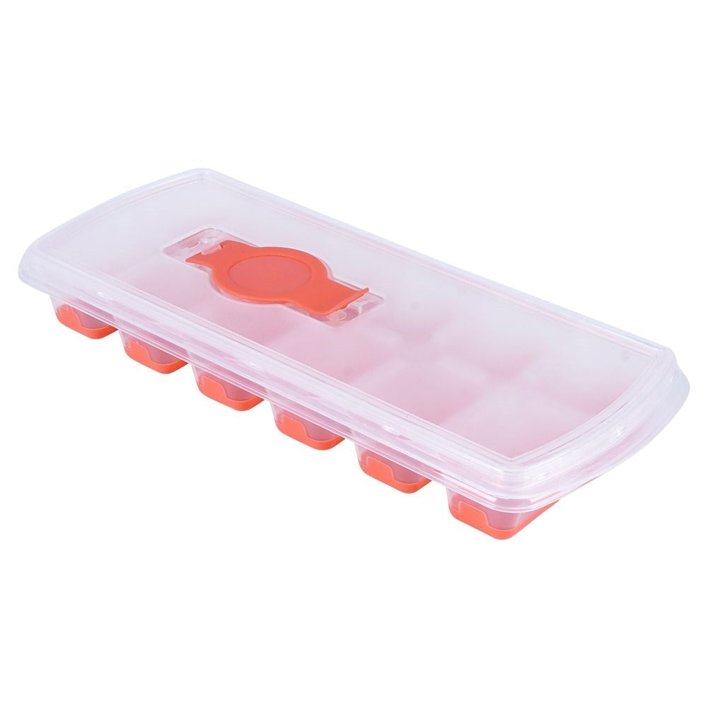 Ice mold with Silicone base and Lightly Filled Lid