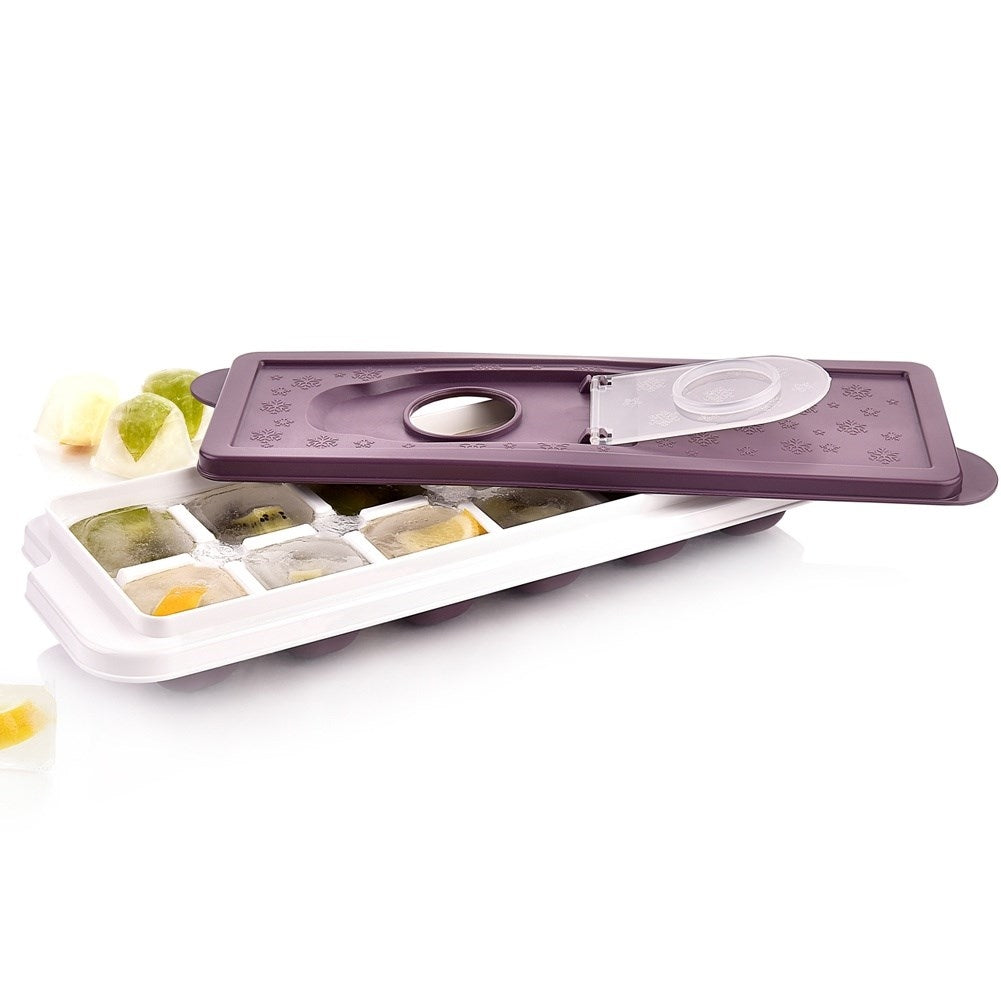 Ice mold with lid for 12 single ice cubes
