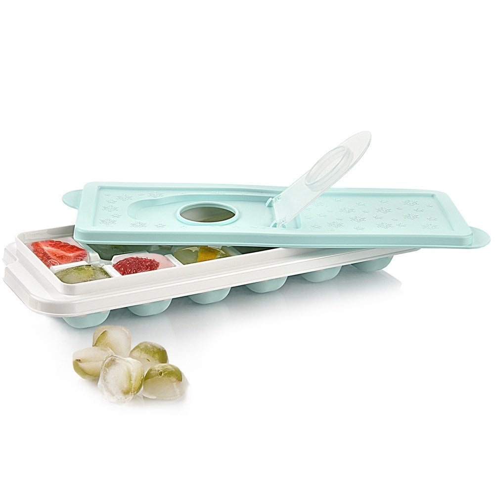 Ice mold with lid for 12 single ice cubes