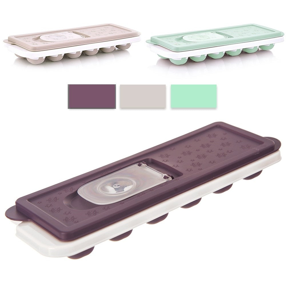 Ice mold with lid for 12 single ice cubes