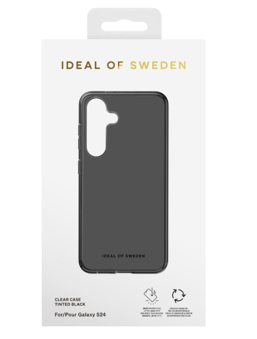 Ideal of Sweden Clear Case Entry Samsung Galaxy S24 Plus - Tinted Black