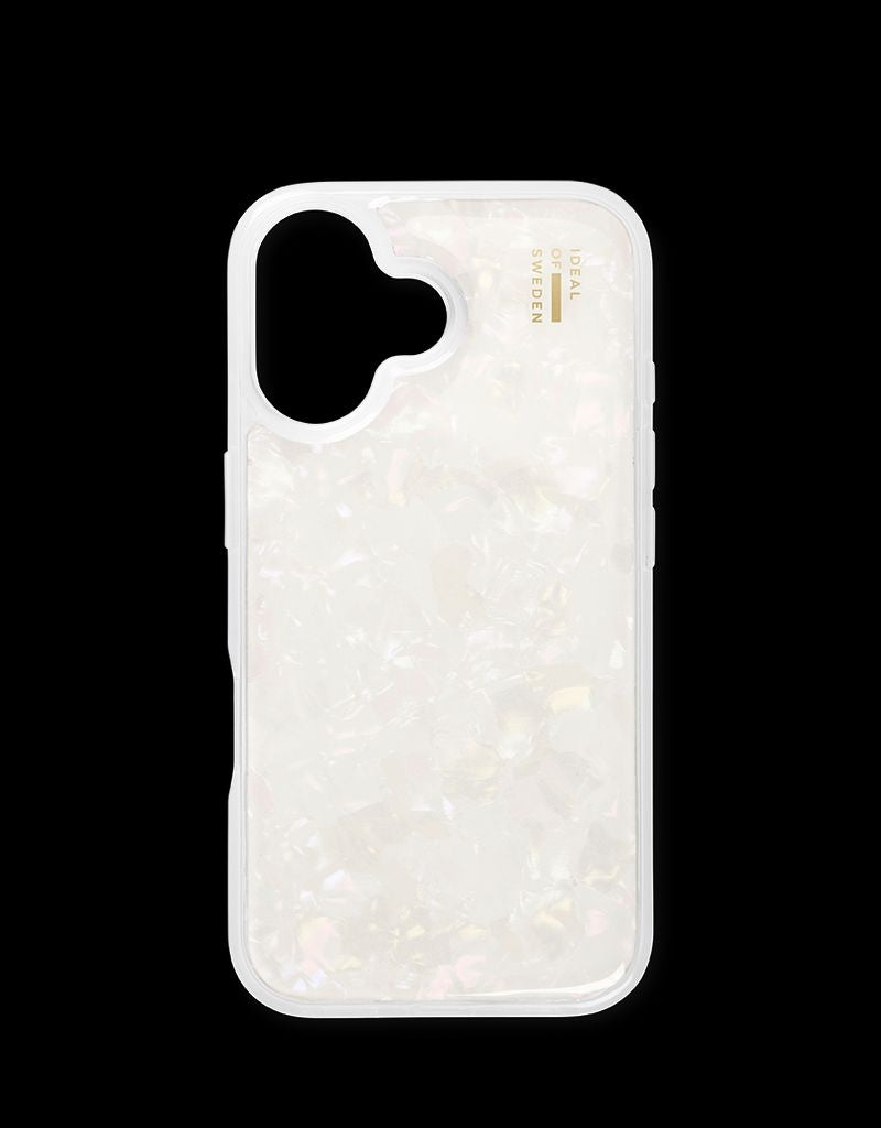 Ideal of Sweden iPhone 16 Plus Pearlized Cover - White
