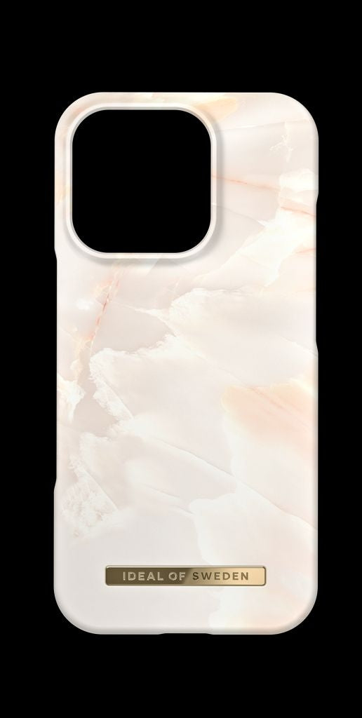 Ideal of Sweden iPhone 16 Pro Fashion Cover - Rose Pearl Marble