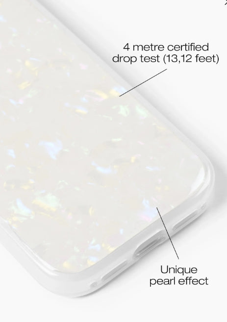 Ideal of Sweden iPhone 16 Pro Pearlized Cover - White