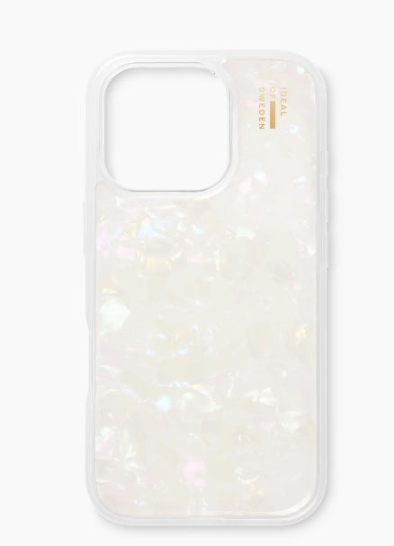 Ideal of Sweden iPhone 16 Pro Pearlized Cover - White